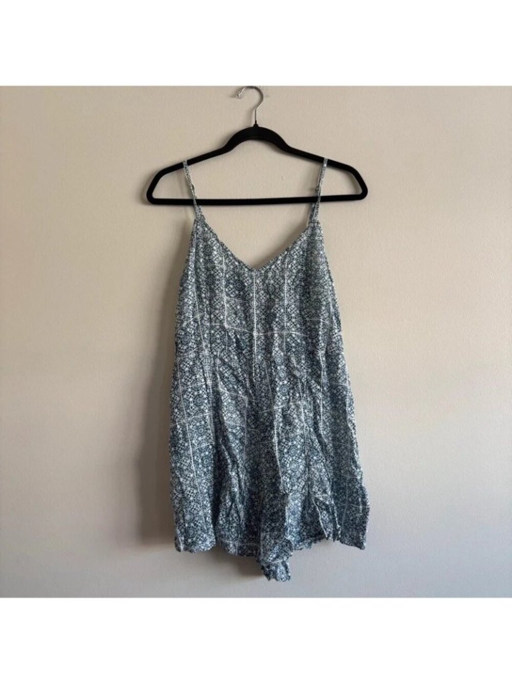 RVCA Sleeveless Romper Blue Women’s Size L